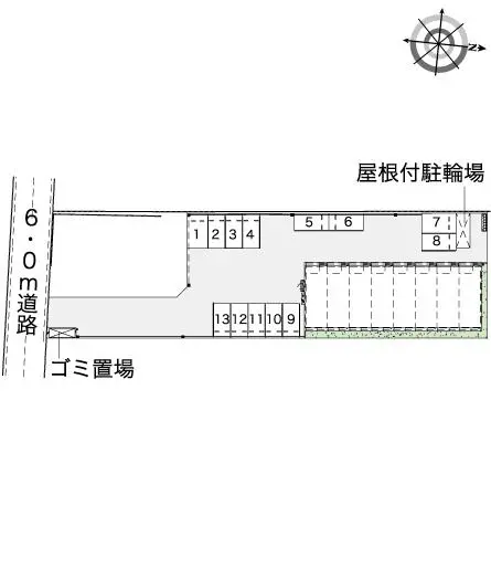 ★手数料０円★倉敷市水島北亀島町　月極駐車場（LP）